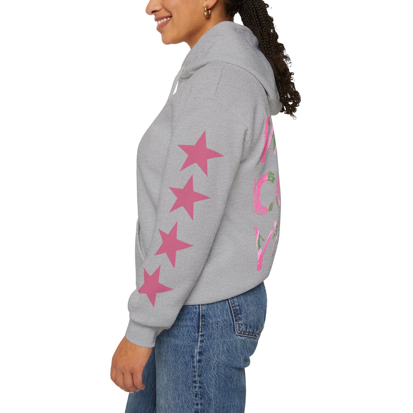 'West Coast Vibe' Hoodie, multicolor w Stars, Graphic Hoodie | CaliPride Clothing