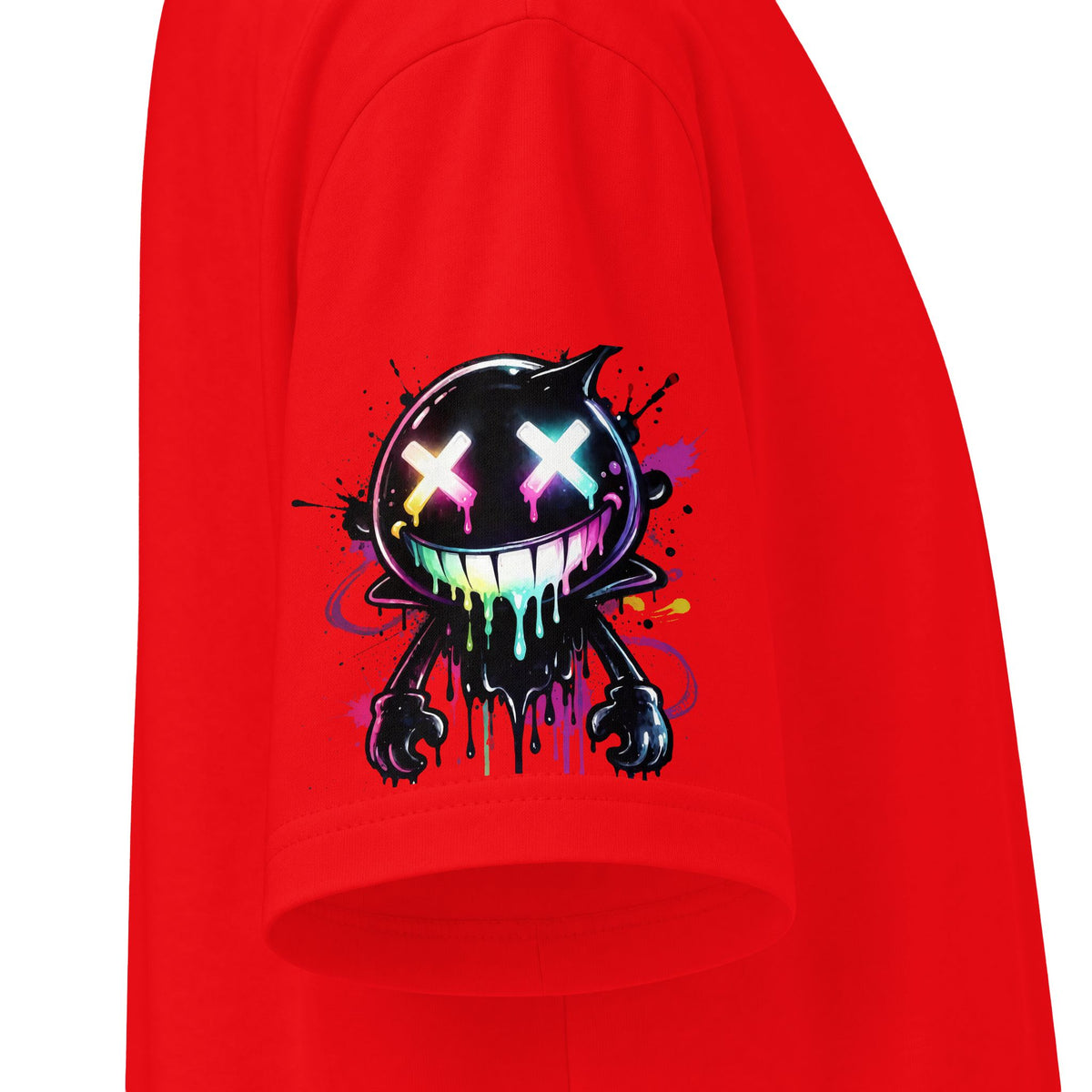 Urban Underground Collection - Neon Drip Drooly, Graphic 4-way T Shirt - CaliPride Clothing