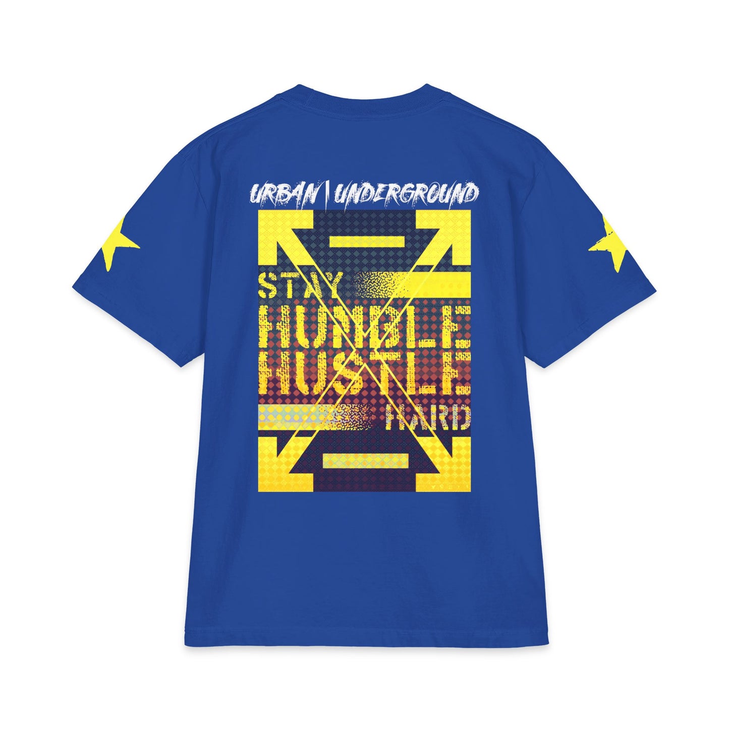Urban Underground Collection - 'Stay Humble, Hustle Hard' double sided Rockstar Graphic T Shirt — CaliPride Clothing