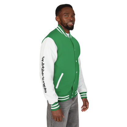 Urban Underground Collection - Savage Vibe, Bone Drop Graphic Letterman Jacket | CaliPride Clothing