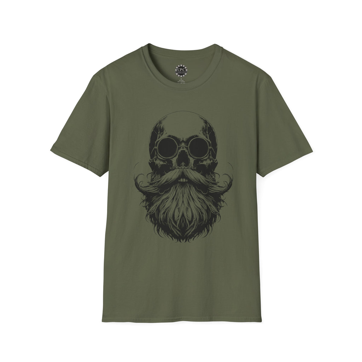 Pacific Works Collection - Vintage Bearded Skull Graphic T-Shirt — CaliPride Clothing