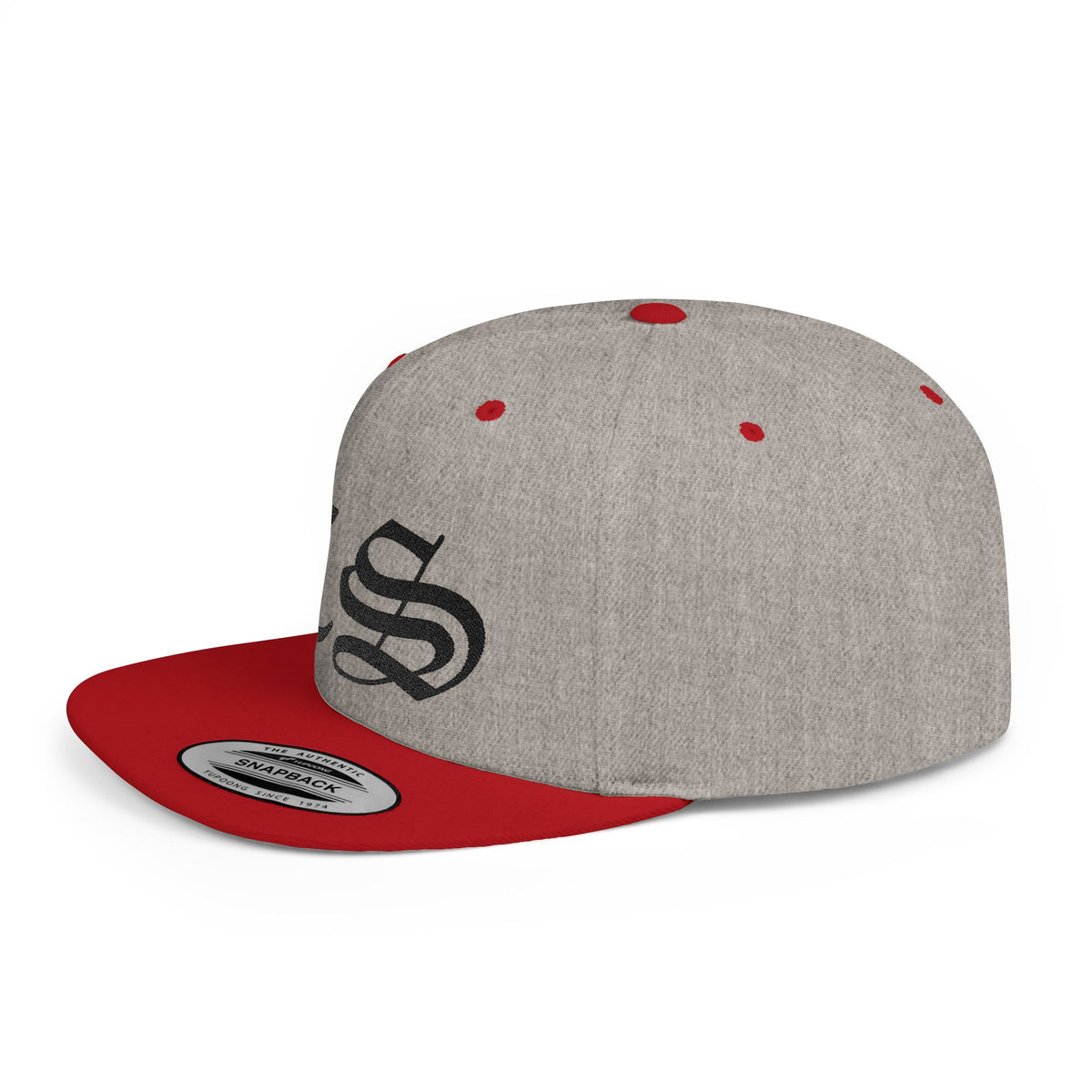 Concrete & Scars Skatewear Collection - CS Old English Embroidered, black logo, Hat | Flat Bill Snapback - CaliPride Clothing