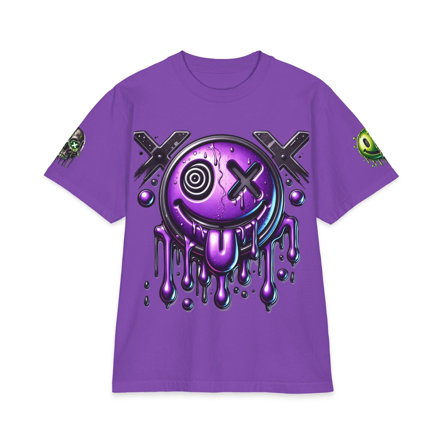 Urban Underground Collection - Neon Drip Drooly, Graphic 4-way T Shirt - CaliPride Clothing
