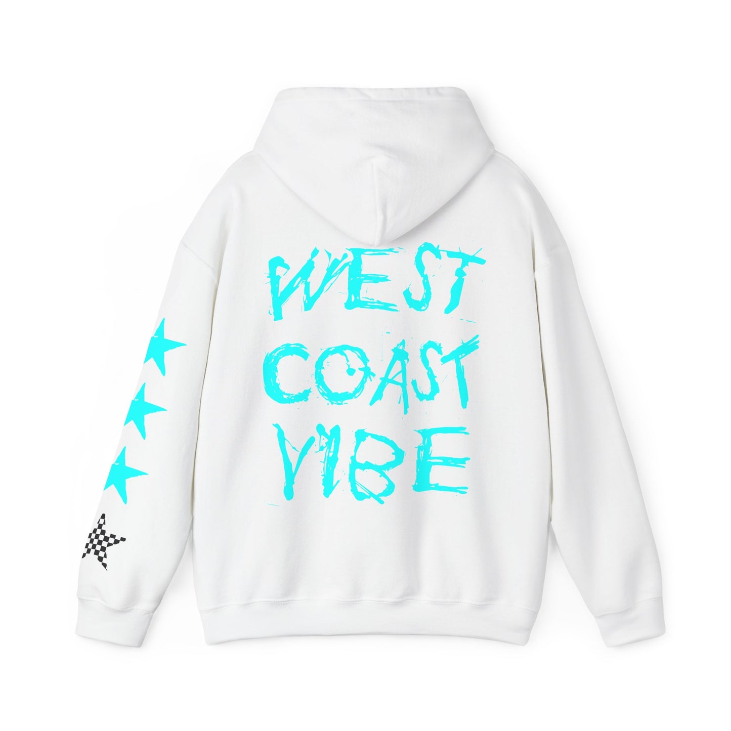 'West Coast Vibe' Graphic Hoodie w Stars - Multiple colors | CaliPride Clothing