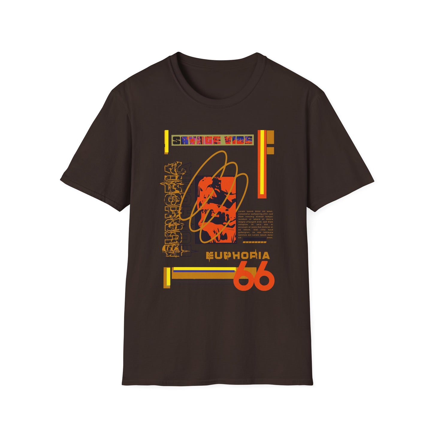 Urban Underground Collection - Savage Vibe, Euphoria 66, Graphic T Shirt - CaliPride Clothing