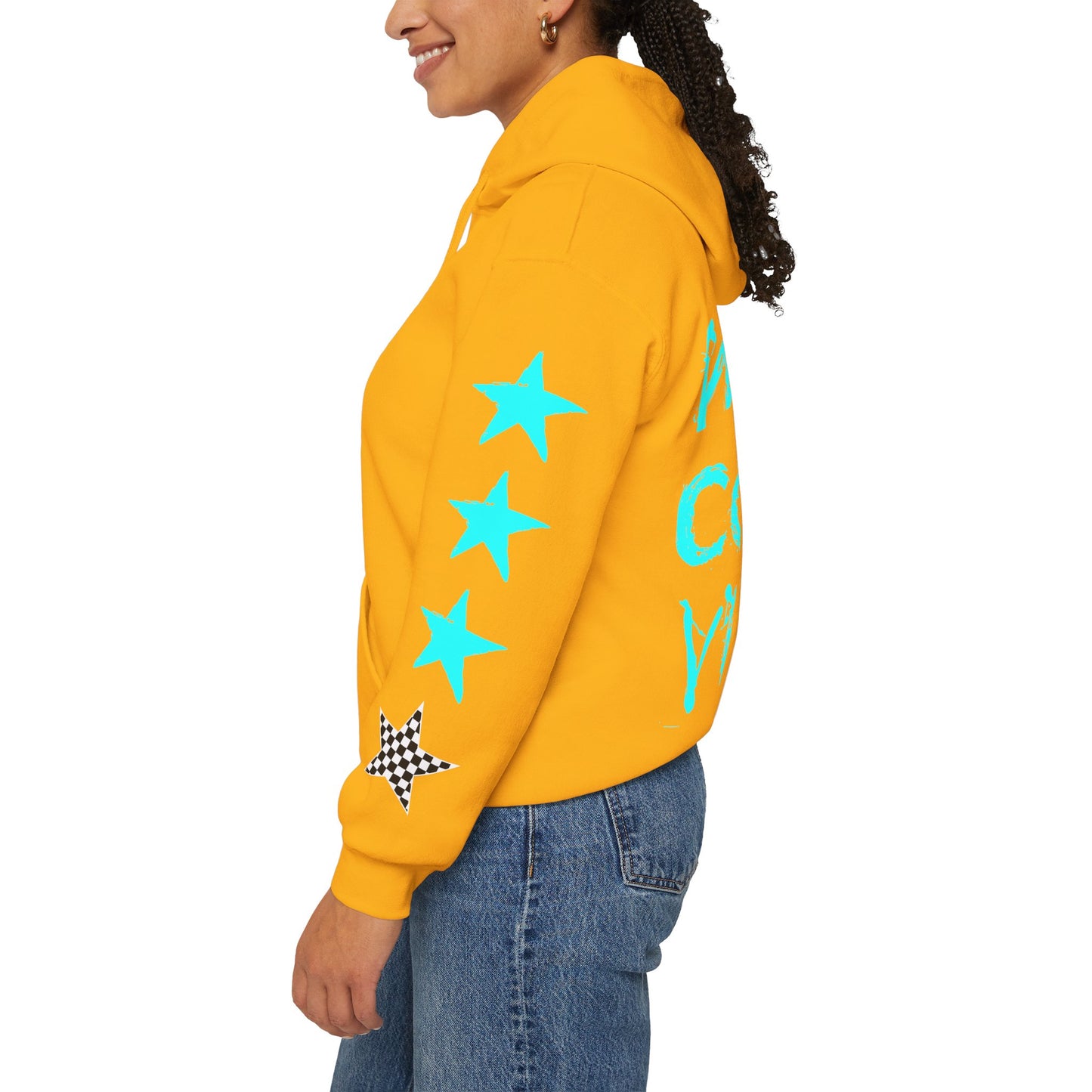 'West Coast Vibe' Graphic Hoodie w Stars - Multiple colors | CaliPride Clothing