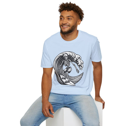 Surf & Beach Collection - Solo Swellen, Vintage Skeleton Graphic T-Shirt — CaliPride Clothing