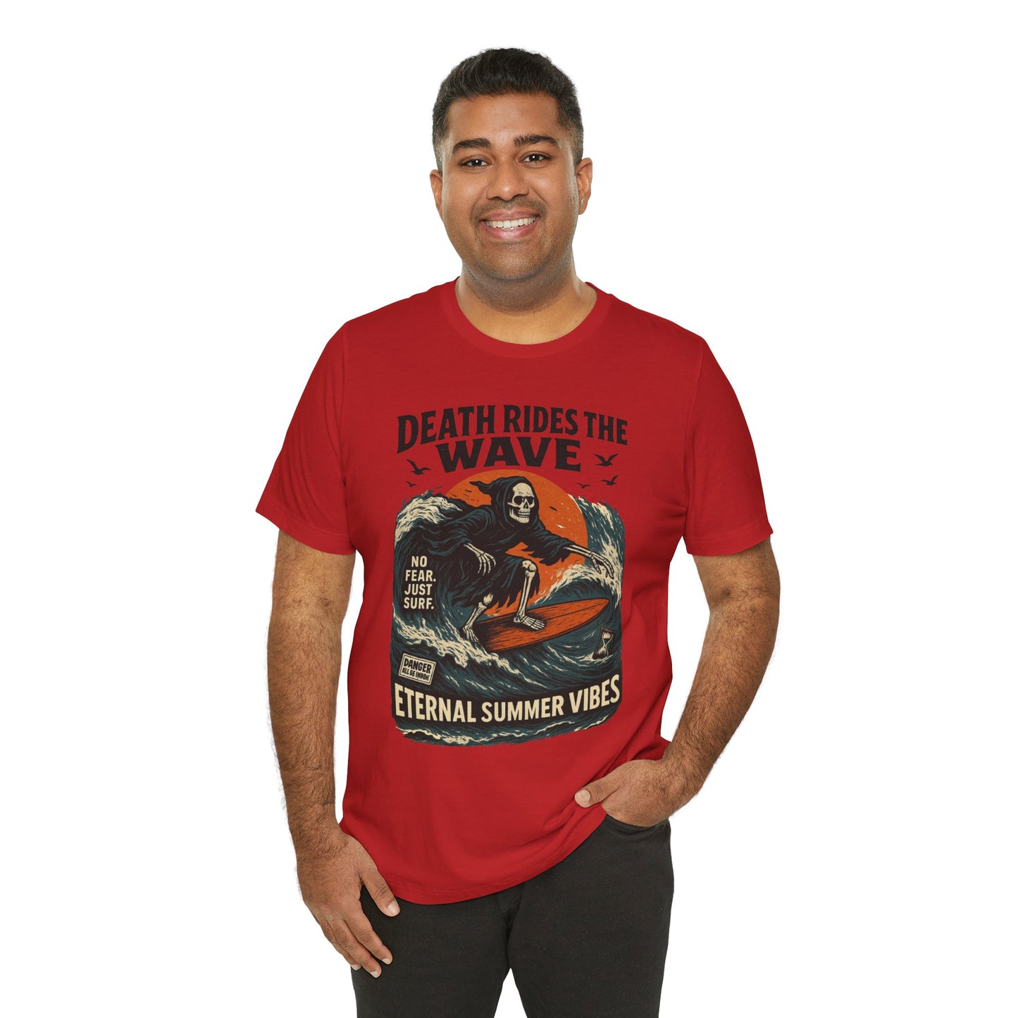 Urban Underground Collection - Death Rides the Wave Graphic T-Shirt - CaliPride Clothing