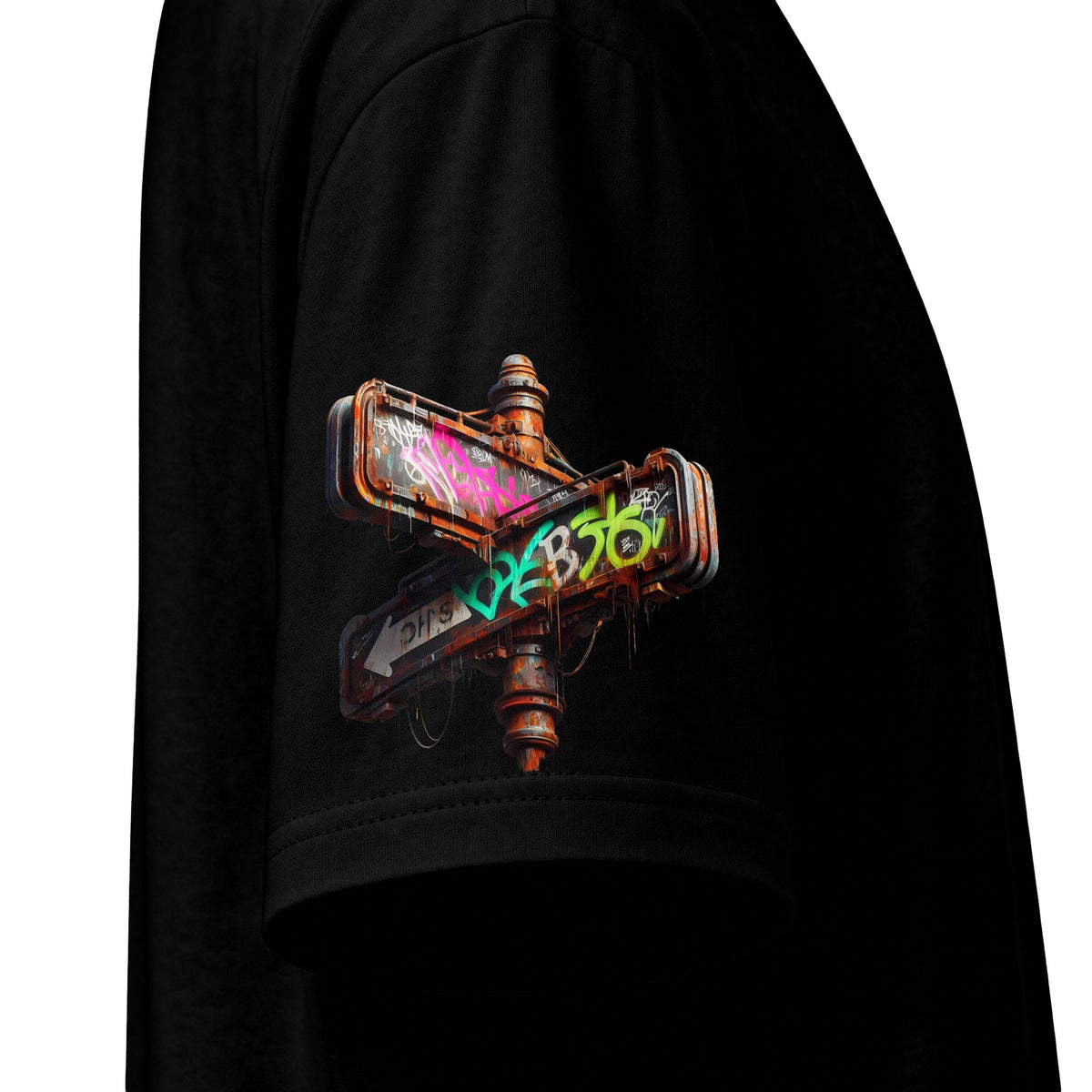 Urban Underground Collection - Neon Drip, Skateboard, Graphic 4-way T Shirt - CaliPride Clothing