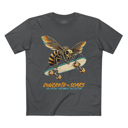 Concrete & Scars Collection - Bee Shredder, Graphic T-Shirt — CaliPride Clothing
