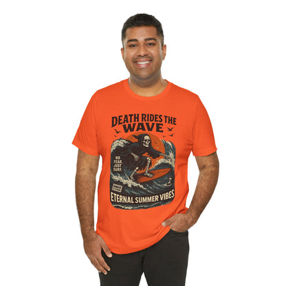 Urban Underground Collection - Death Rides the Wave Graphic T-Shirt - CaliPride Clothing