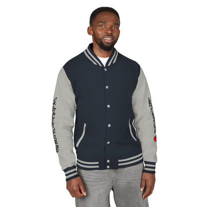 Urban Underground Collection - Savage Vibe, Bone Drop Graphic Letterman Jacket | CaliPride Clothing