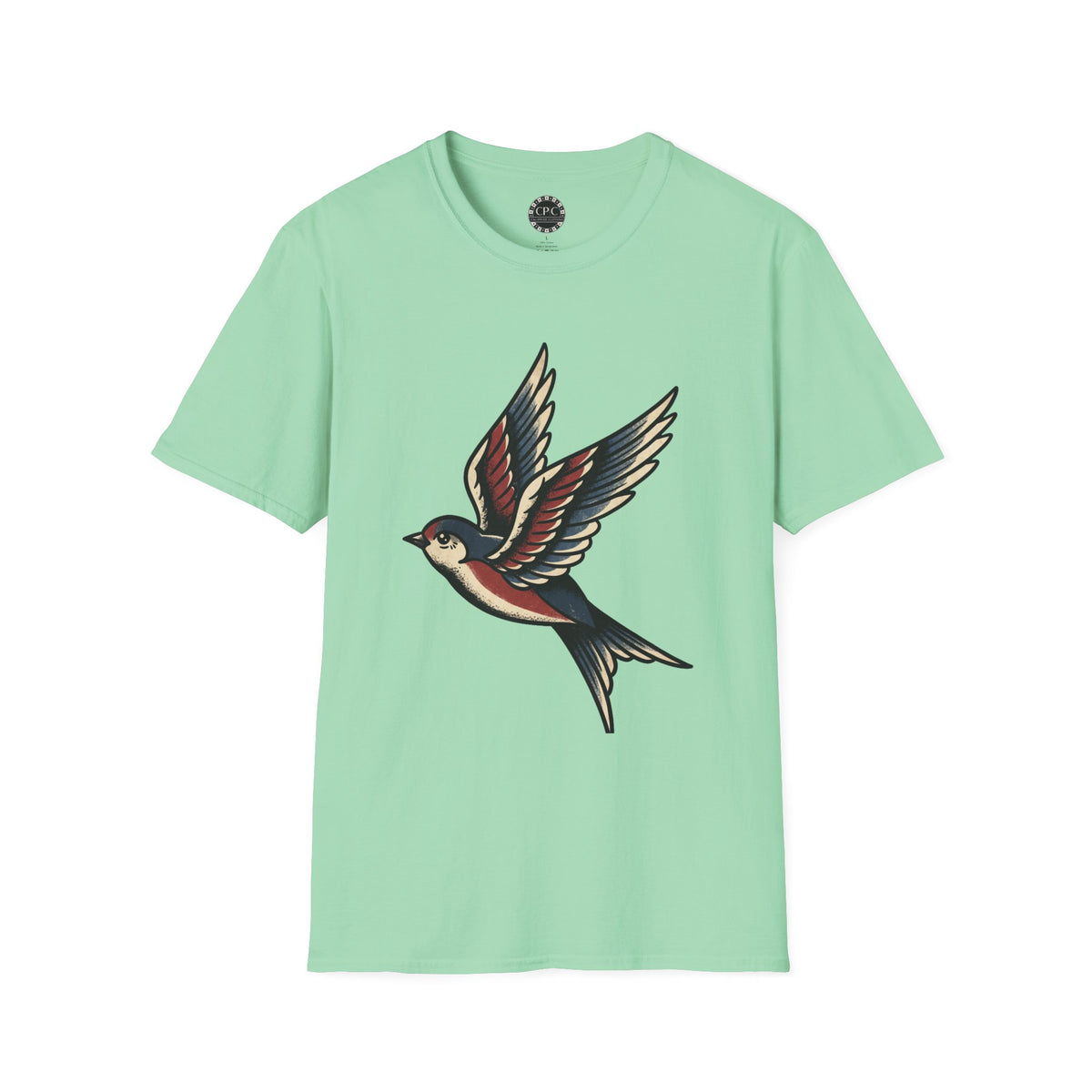 Pacific Works Collection - Vintage Flying Swallow Graphic Tee — CaliPride Clothing