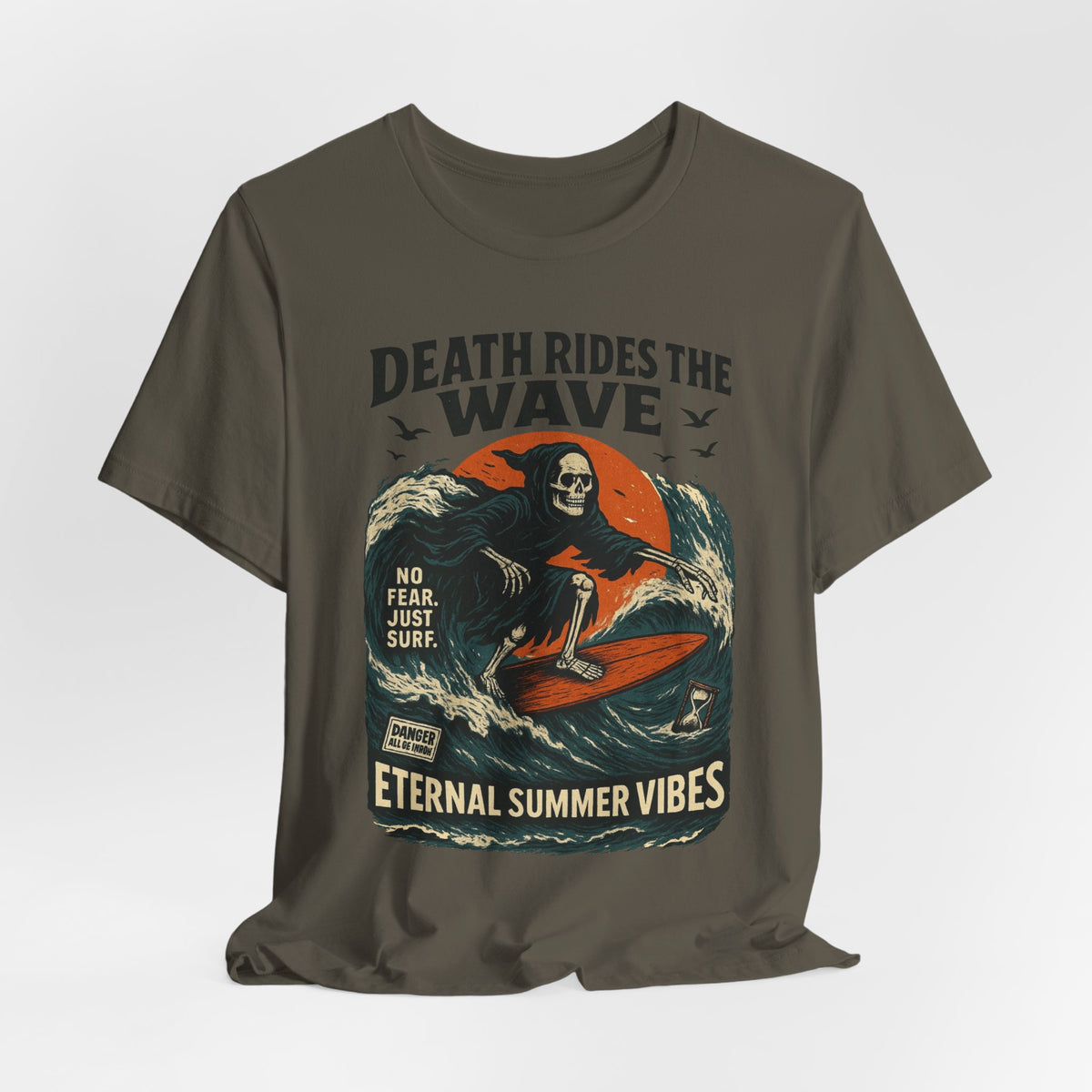 Urban Underground Collection - Death Rides the Wave Graphic T-Shirt - CaliPride Clothing