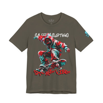 Skate & Surf Collection - Savage Vibe Skater Graphic T-Shirt - CaliPride Clothing