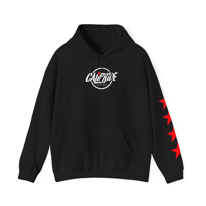 CaliPride Checkered Star Emblem Hoodie | CaliPride Clothing white logo