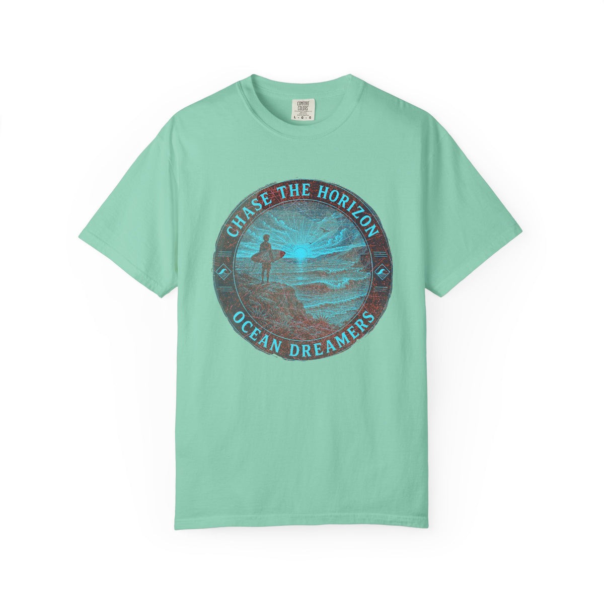 Surf & Beach Collection - Ocean Vibes Series, Chase the Horizon, T-shirt - CaliPride Clothing