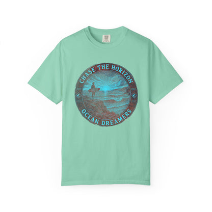 Surf & Beach Collection - Ocean Vibes Series, Chase the Horizon, T-shirt - CaliPride Clothing