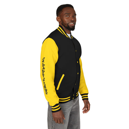 Urban Underground Collection - Savage Vibe, Bone Drop Graphic Letterman Jacket | CaliPride Clothing