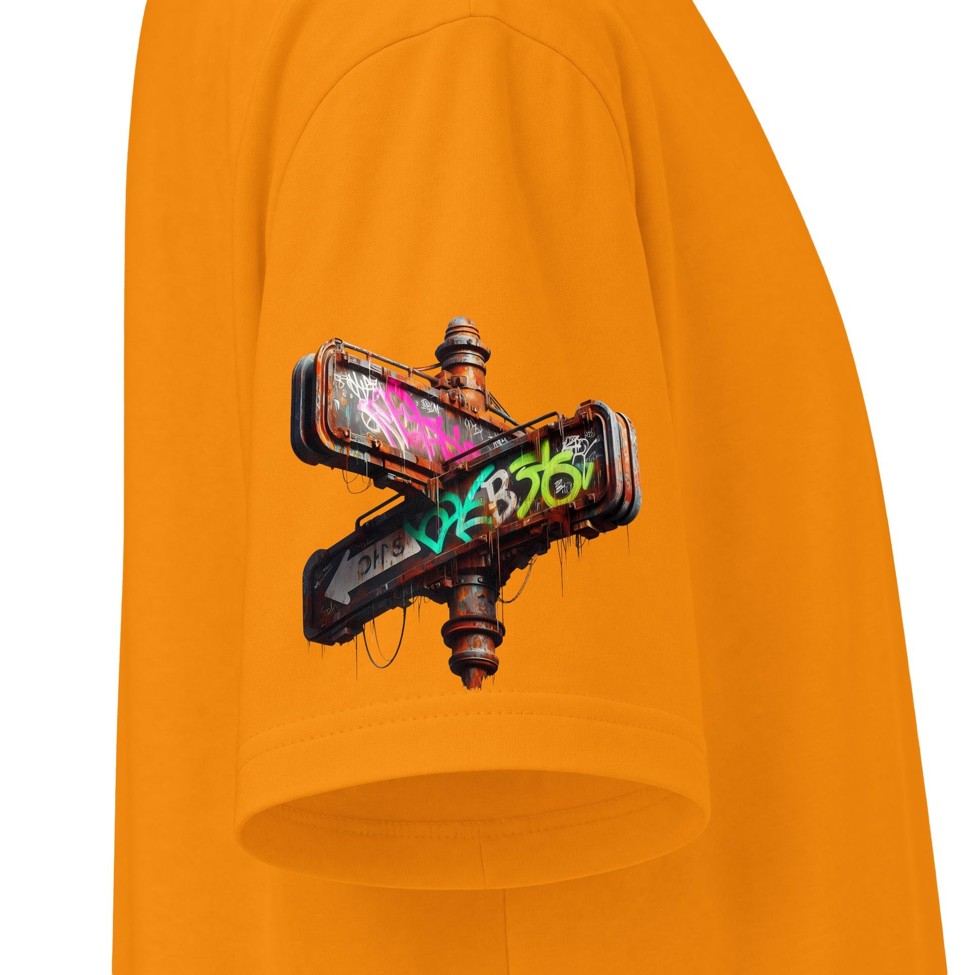 Urban Underground Collection - Neon Drip, Skateboard, Graphic 4-way T Shirt - CaliPride Clothing