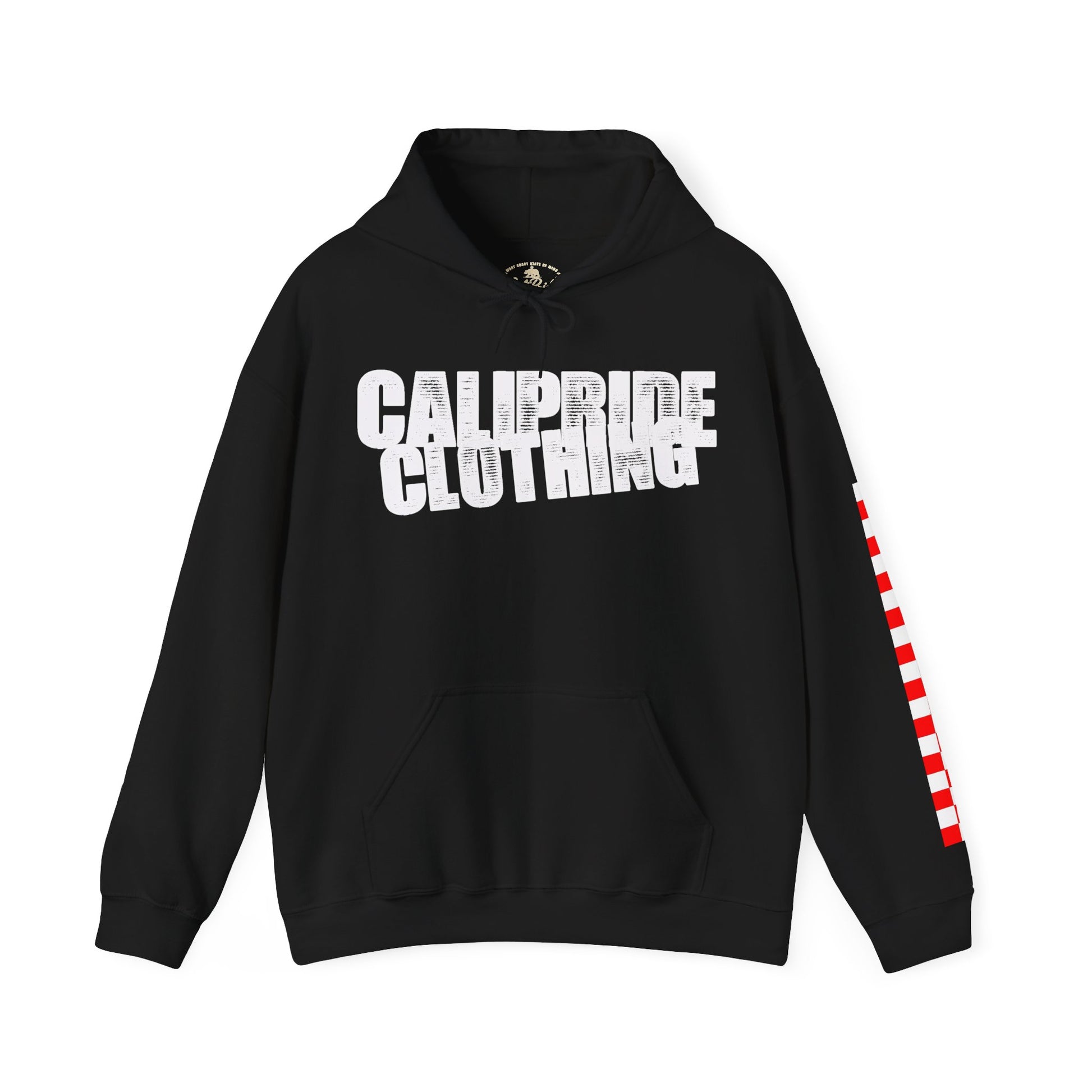 Skate & Surf Collection - Ocean Wave & Checkers Burst, Graphic Hoodie - CaliPride Clothing