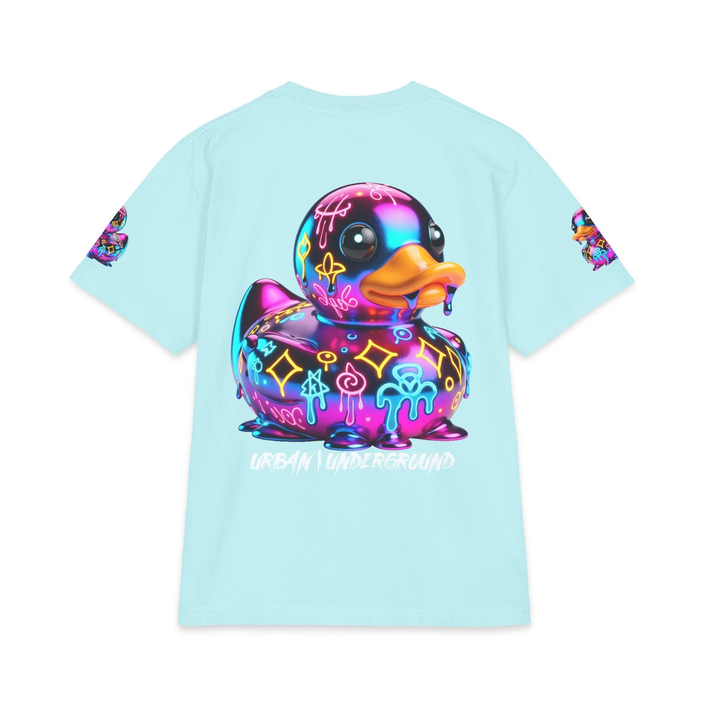 Urban Underground Collection - Neon Drip, Rub'a Ducky, Graphic 4-way T Shirt - CaliPride Clothing