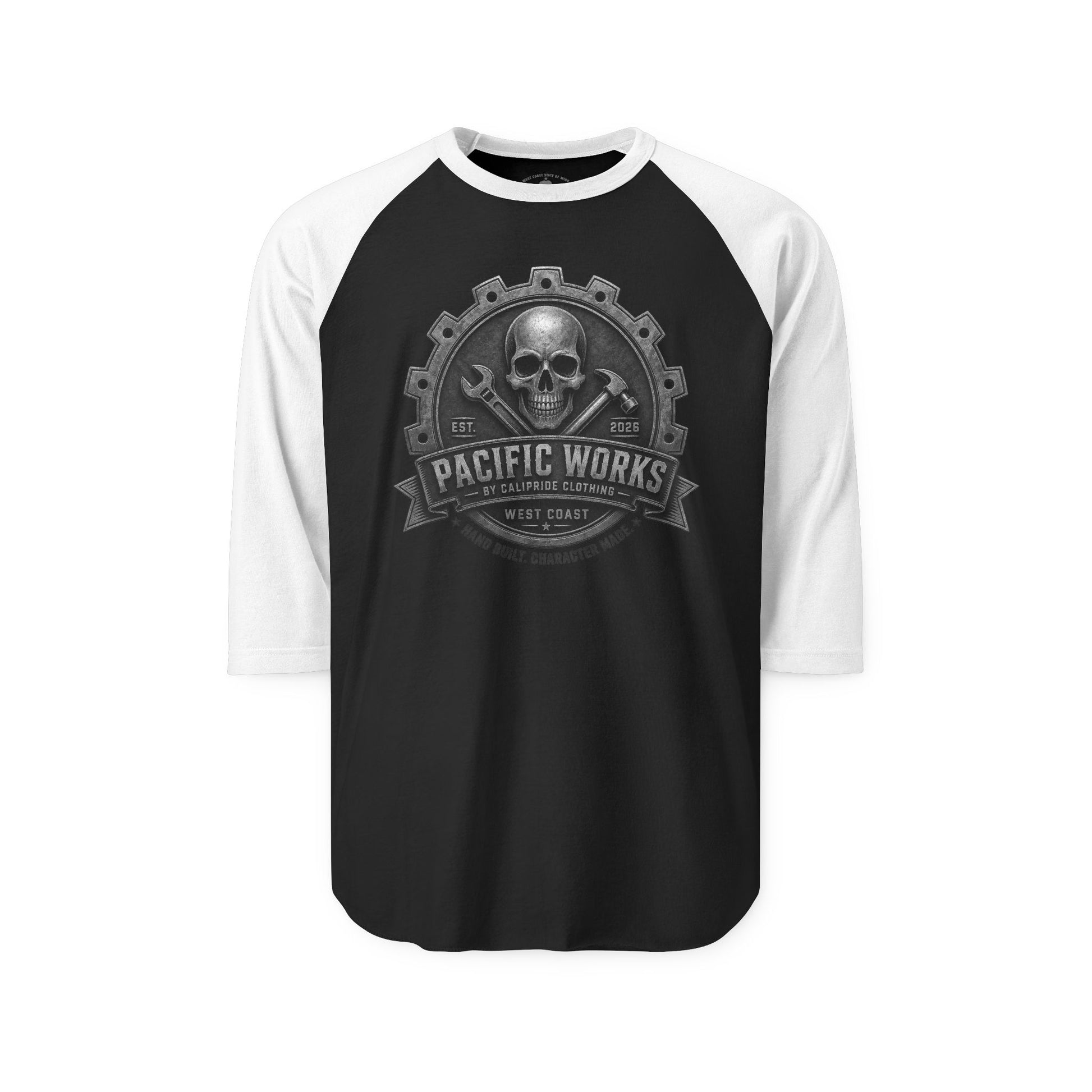 Pacific Works Collection - Raglan, Hand Built. Character Made. Signature Graphic Raglan Tee — CaliPride Clothing