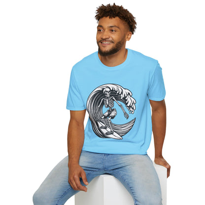 Surf & Beach Collection - Solo Swellen, Vintage Skeleton Graphic T-Shirt — CaliPride Clothing