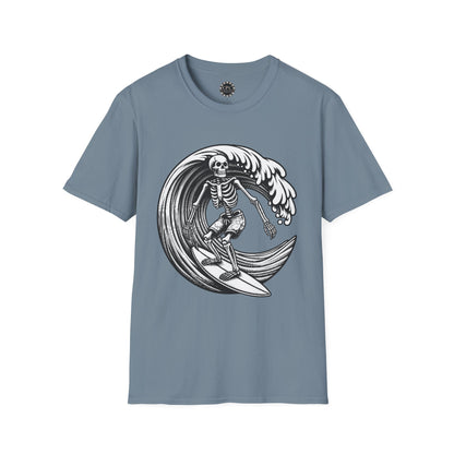 Surf & Beach Collection - Solo Swellen, Vintage Skeleton Graphic T-Shirt — CaliPride Clothing