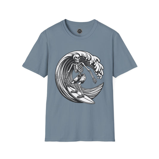Surf & Beach Collection - Solo Swellen, Vintage Skeleton Graphic T-Shirt — CaliPride Clothing