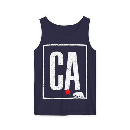 CA State Bear Tank Top | CaliPride Clothing