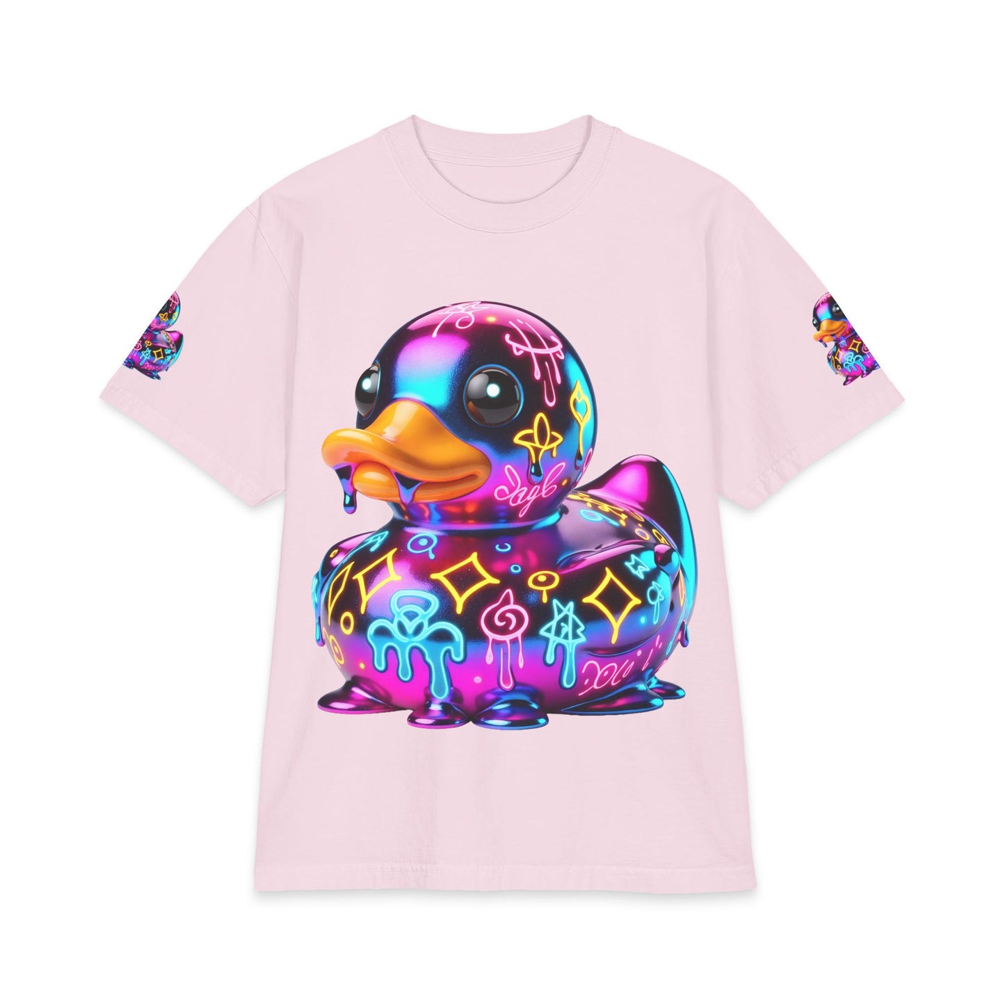Urban Underground Collection - Neon Drip, Rub'a Ducky, Graphic 4-way T Shirt - CaliPride Clothing