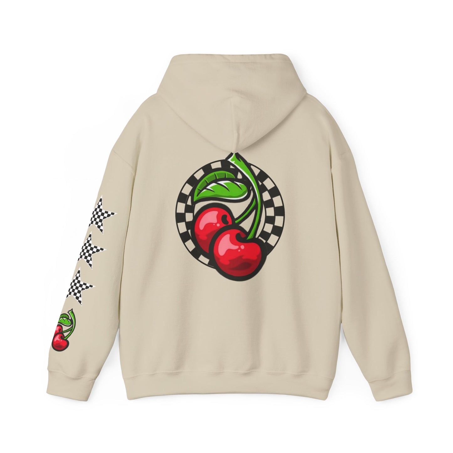 Cherries, Checkers, & Stars Graphic Hoodie | CaliPride Clothing