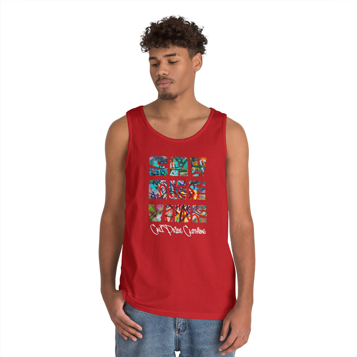 Urban Underground Collection - Savage Vibe Graffiti Block series - Multicolor Tank Tops | CaliPride Clothing