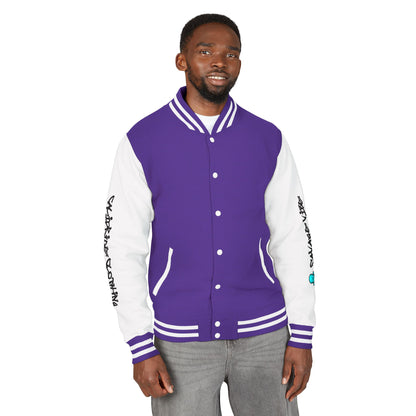 Urban Underground Collection - Savage Vibe, Bone Drop Graphic Letterman Jacket | CaliPride Clothing