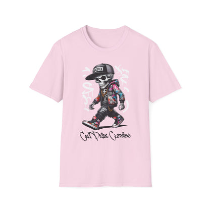 Graffiti Skeleton Artist Graphic T-Shirt
