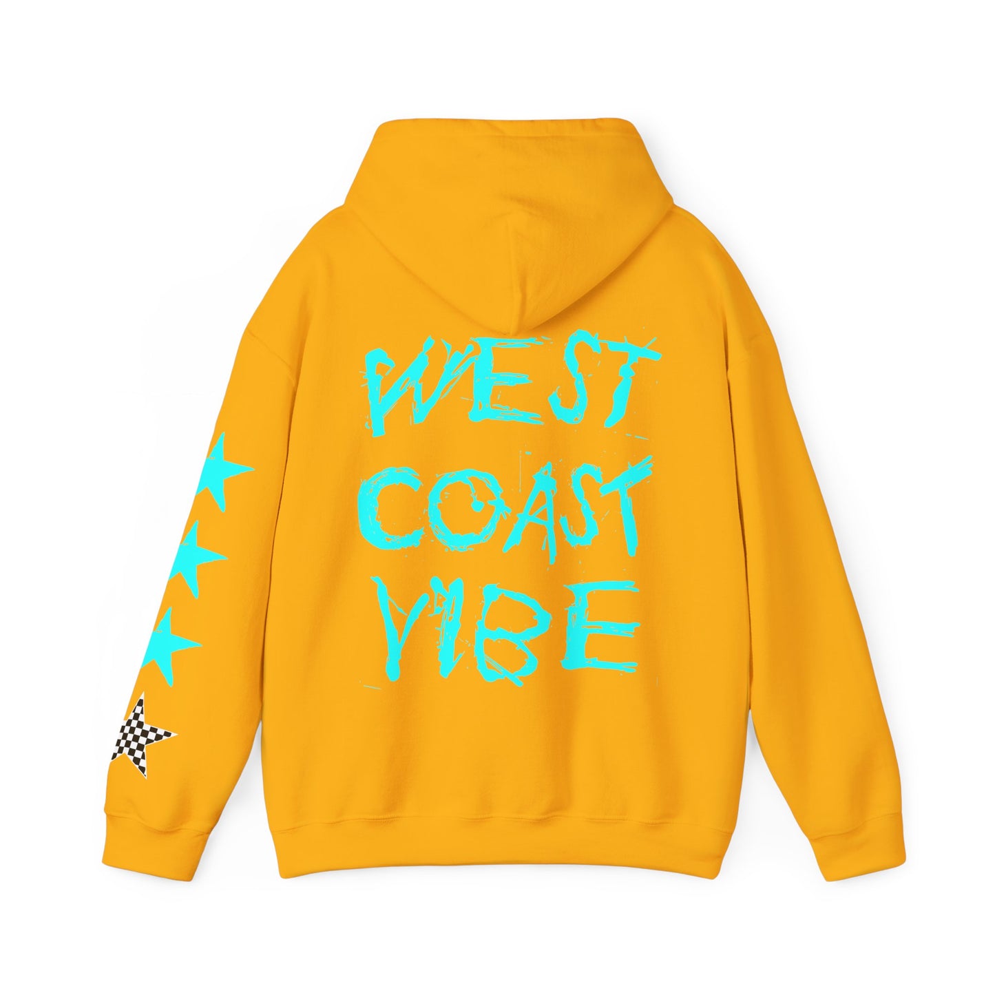 'West Coast Vibe' Graphic Hoodie w Stars - Multiple colors | CaliPride Clothing