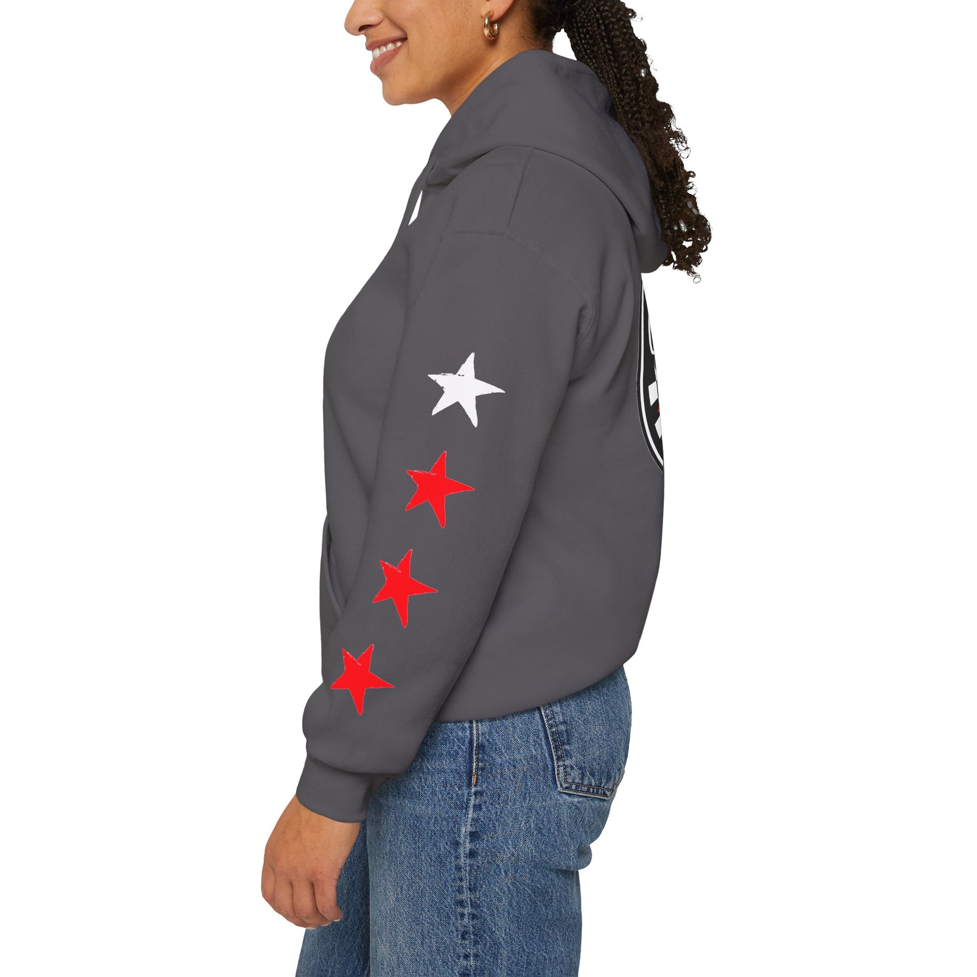 Skate & Surf Collection - Checkered Star Emblem Hoodie, multiple colors | CaliPride Clothing