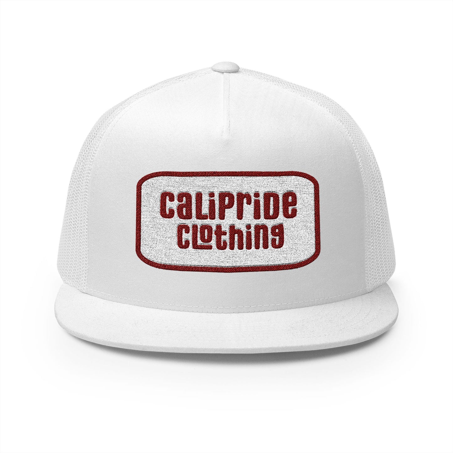 CaliPride Clothing Red Oval Logo Trucker Cap