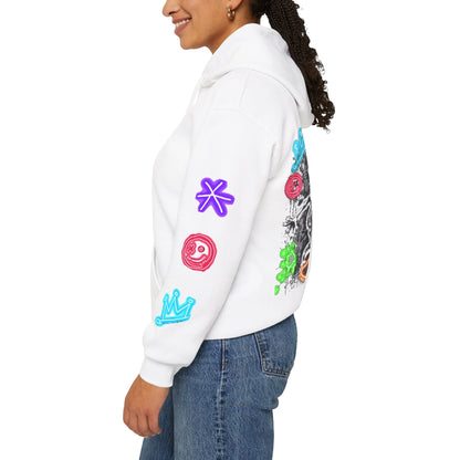 Skate & Surf Collection - Neon Skizzy Skater Graphic Hoodie, multiple colors | CaliPride Clothing
