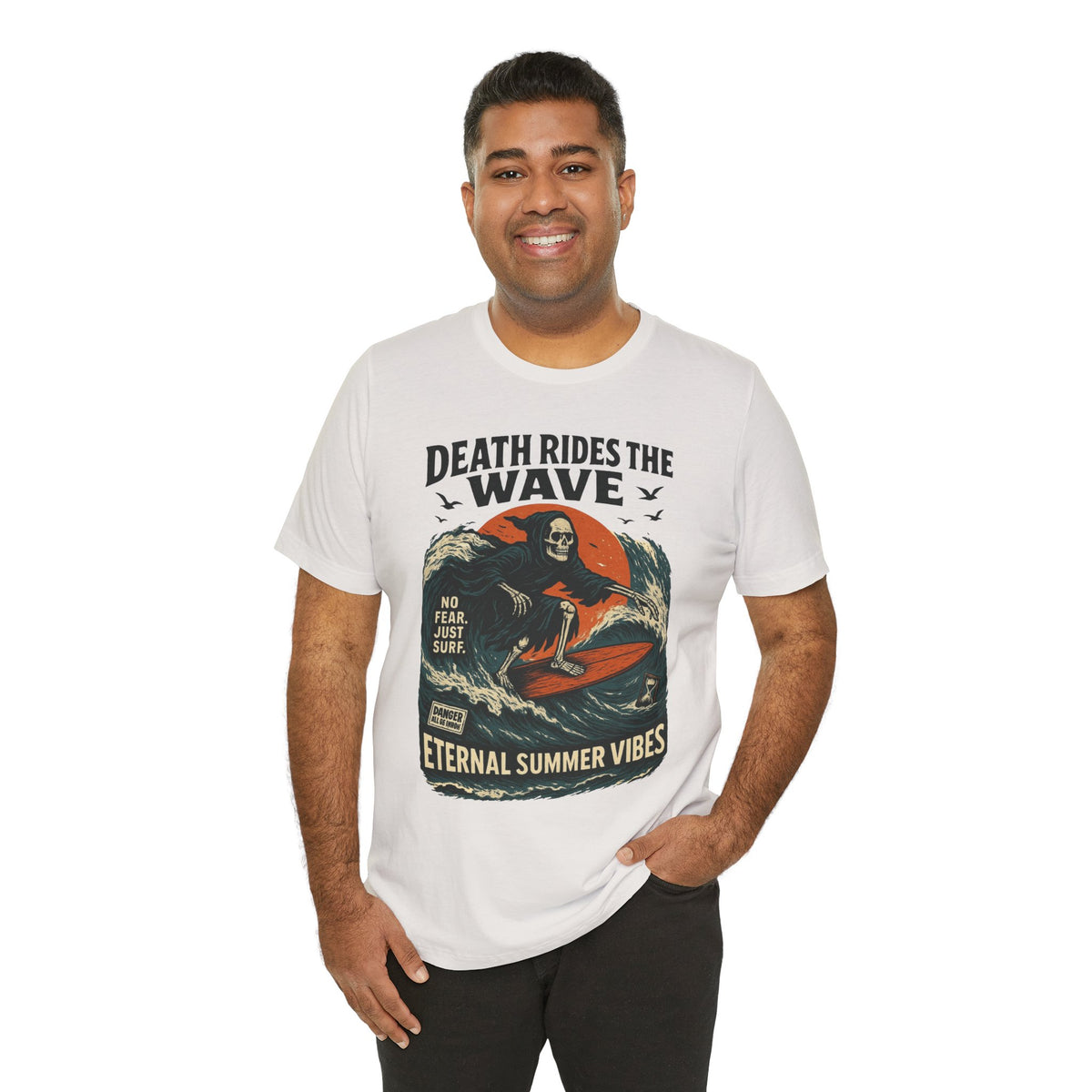 Urban Underground Collection - Death Rides the Wave Graphic T-Shirt - CaliPride Clothing