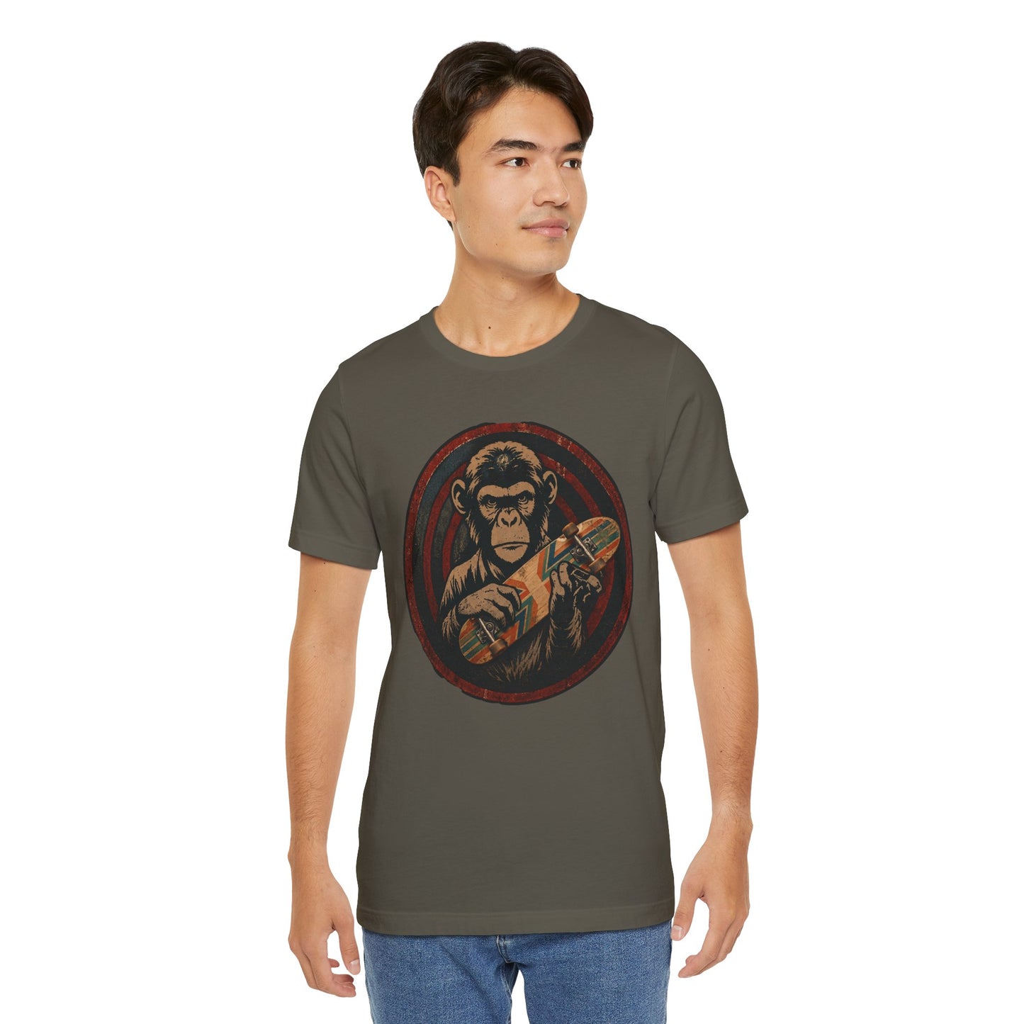 Skate & Surf Collection - Chimpin' Around, Graphic T-Shirt - CaliPride Clothing