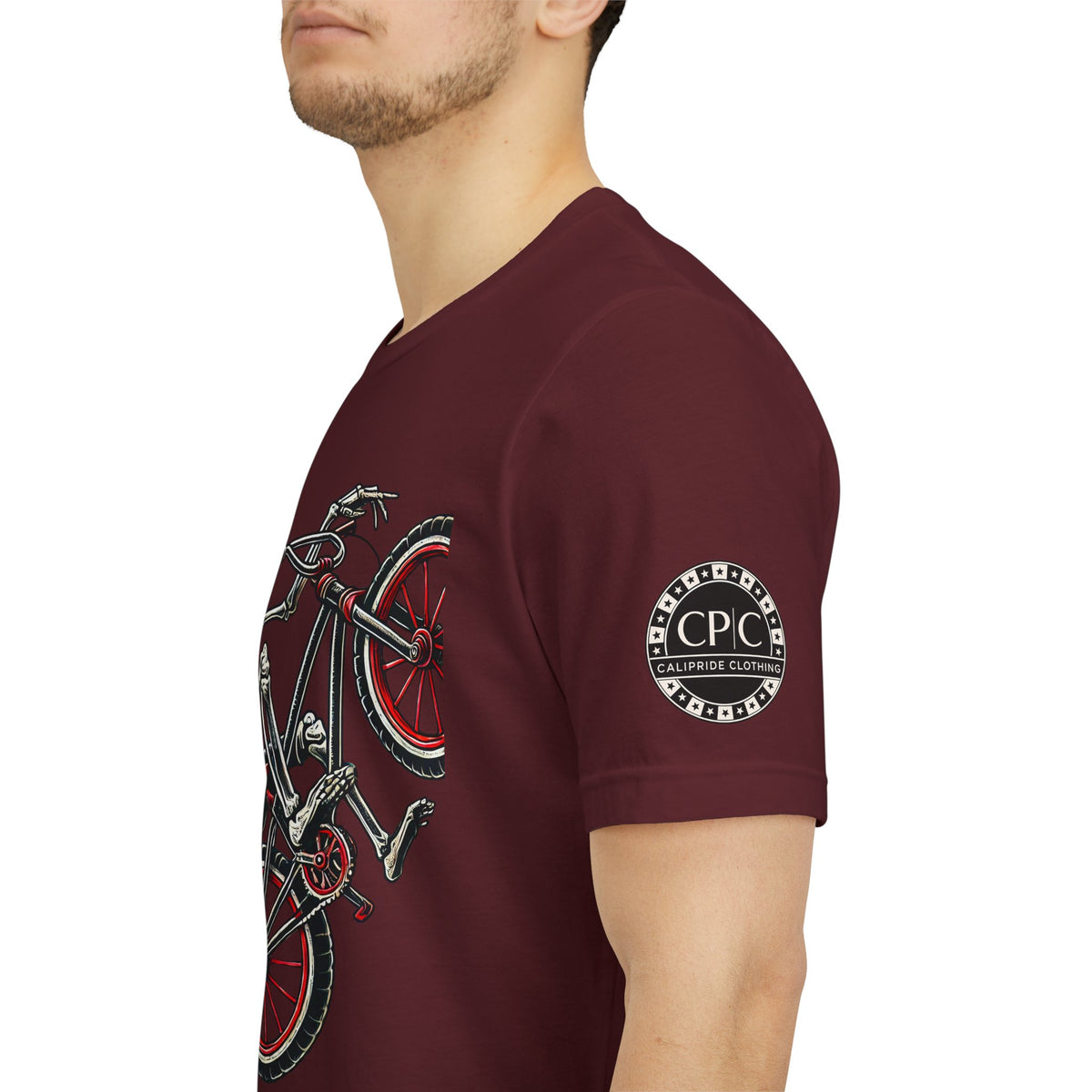 Skate & Surf Collection - Ride Til I Die, Skeleton Graphic T - Shirt - CaliPride Clothing