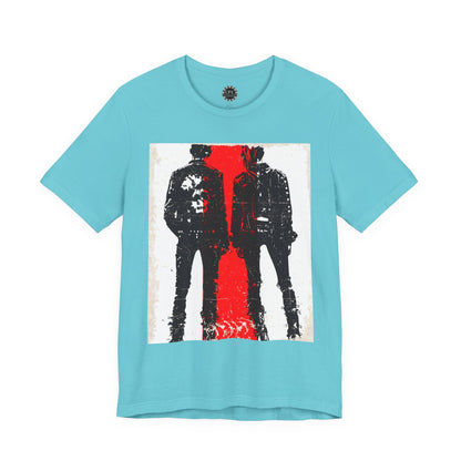 Punk Resurrected Collection - Couple Run, Neon Graphic T - Shirt - CaliPride Clothing