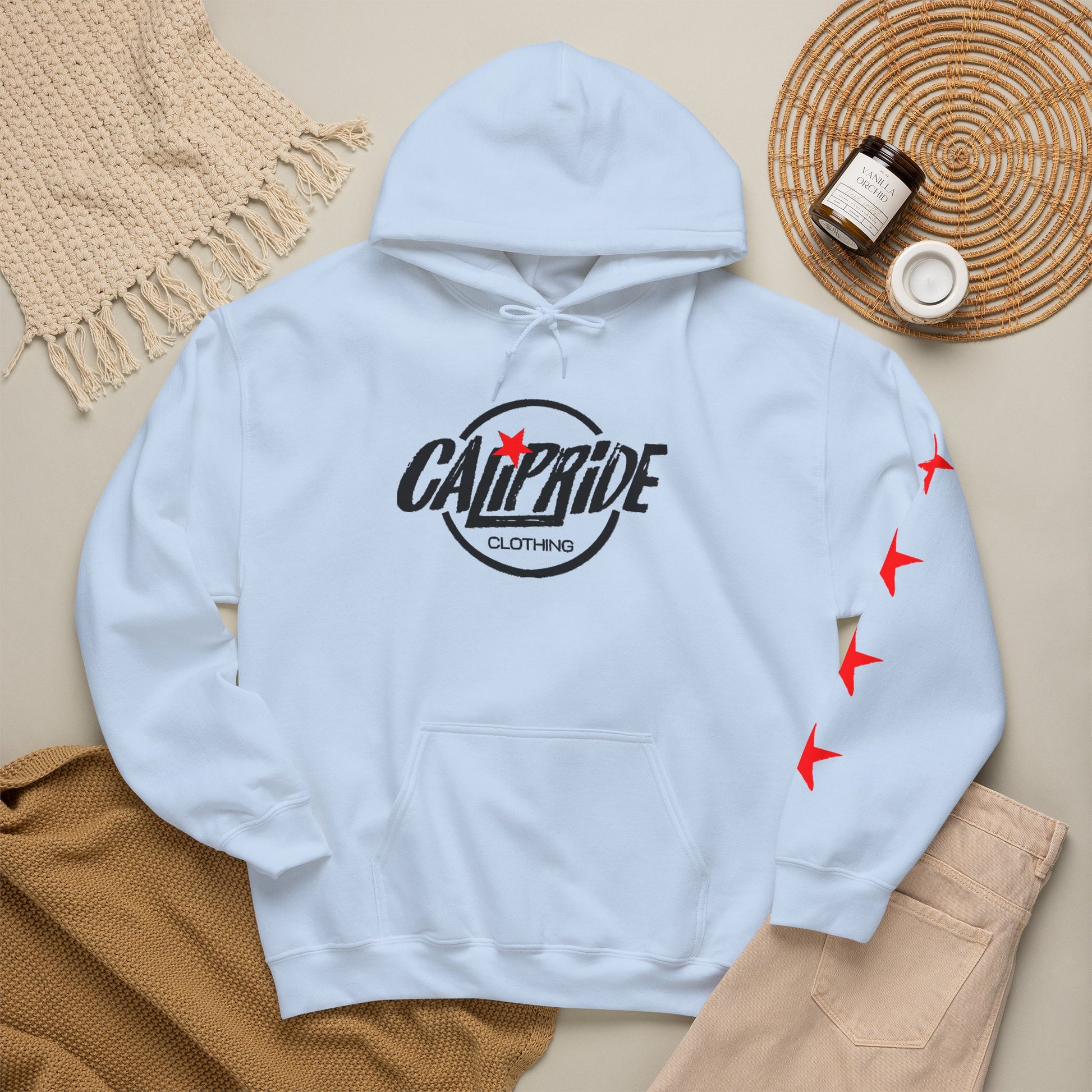 Urban Underground Collection | West Coast Vibe series - Graphic & Stars Hoodie - CaliPride Clothing
