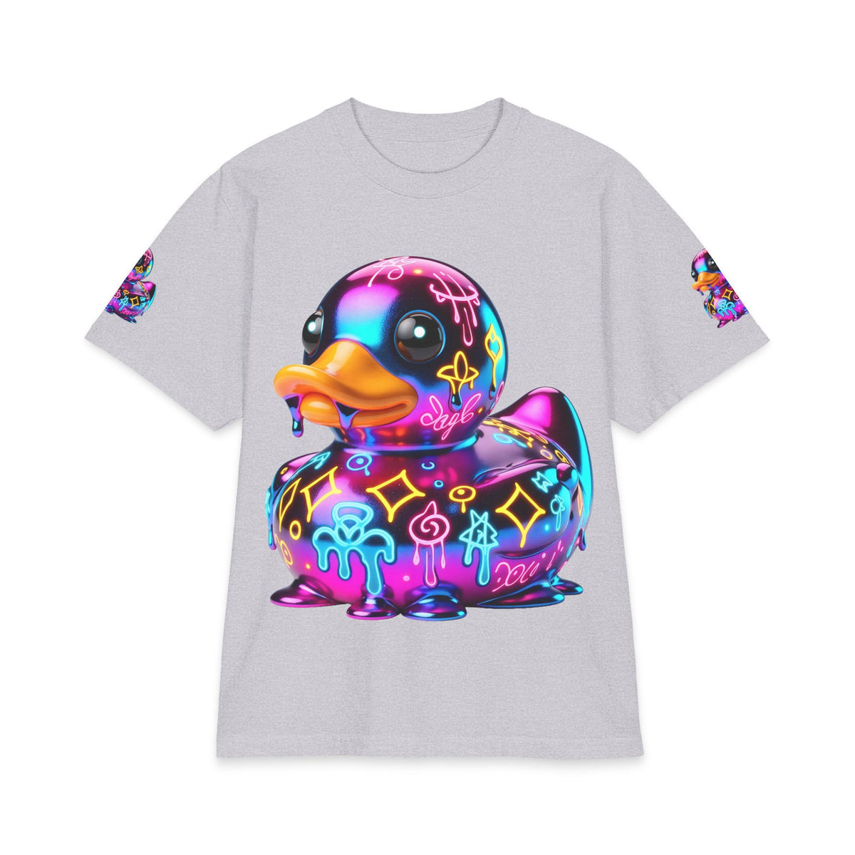 Urban Underground Collection - Neon Drip, Rub'a Ducky, Graphic 4-way T Shirt - CaliPride Clothing
