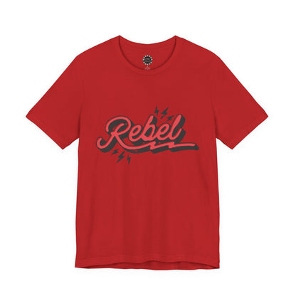 Punk Resurrected Collection - "Rebel" in Reverse, Double sided Graphic T‑Shirt - CaliPride Clothing