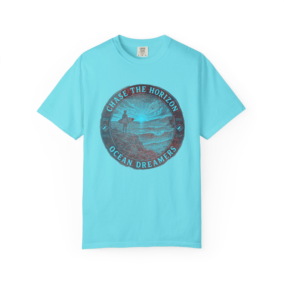 Surf & Beach Collection - Ocean Vibes Series, Chase the Horizon, T-shirt - CaliPride Clothing