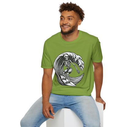 Surf & Beach Collection - Solo Swellen, Vintage Skeleton Graphic T-Shirt — CaliPride Clothing