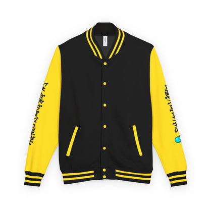 Urban Underground Collection - Savage Vibe, Bone Drop Graphic Letterman Jacket | CaliPride Clothing
